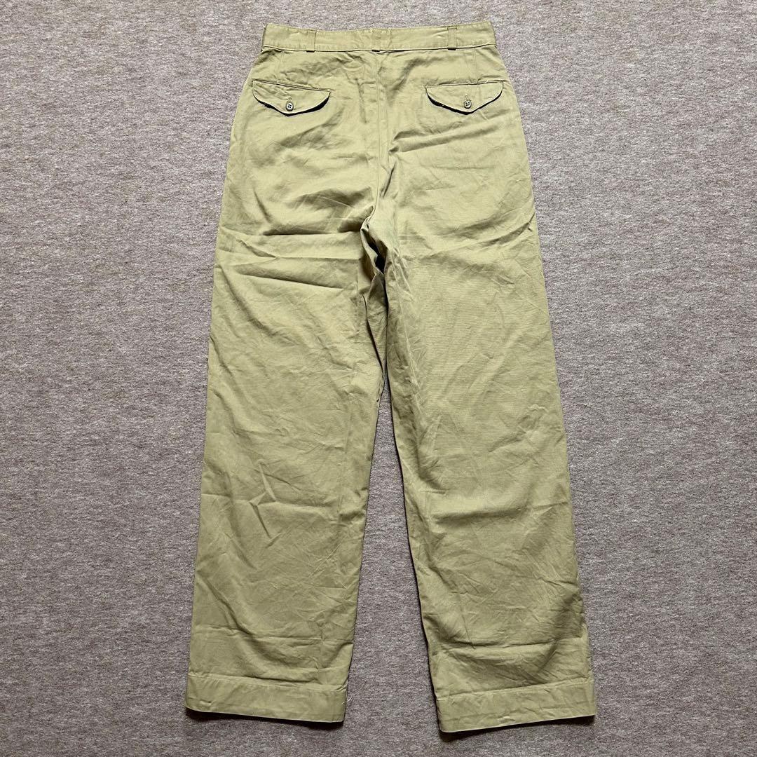 USMC チノパン カーキ フラップポケット トラウザーズ 米軍 実物 60s