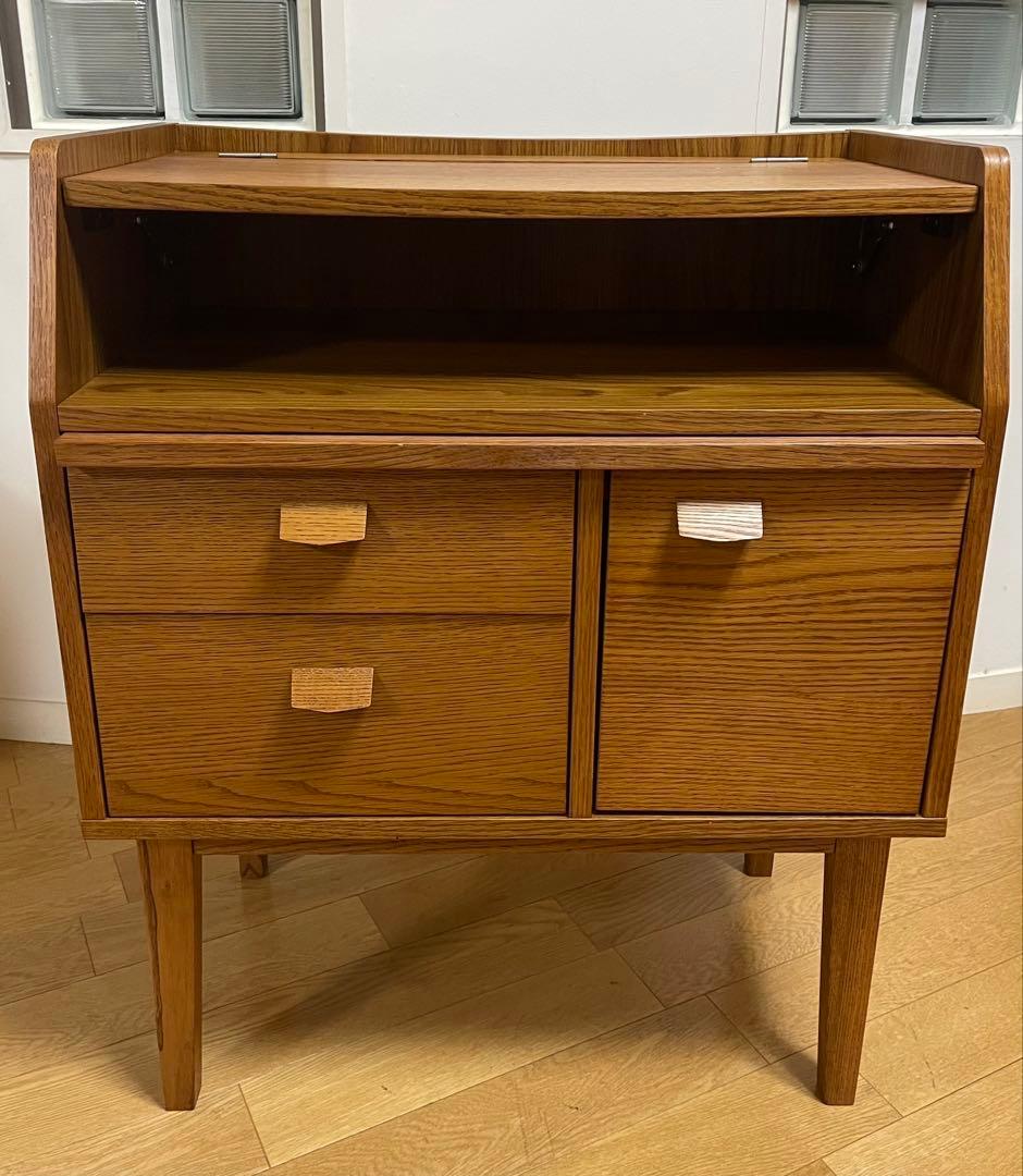 ウニコ/ドレッサー ミラー付き兼　キャビネットデスク