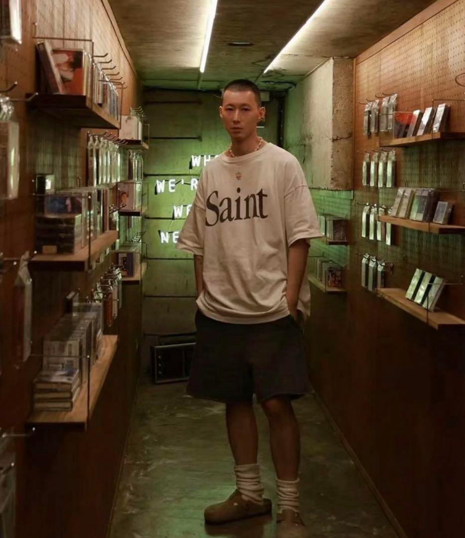 と*し様 SAINT Mxxxxxx 23ss 半袖Tシャツ ホワイト