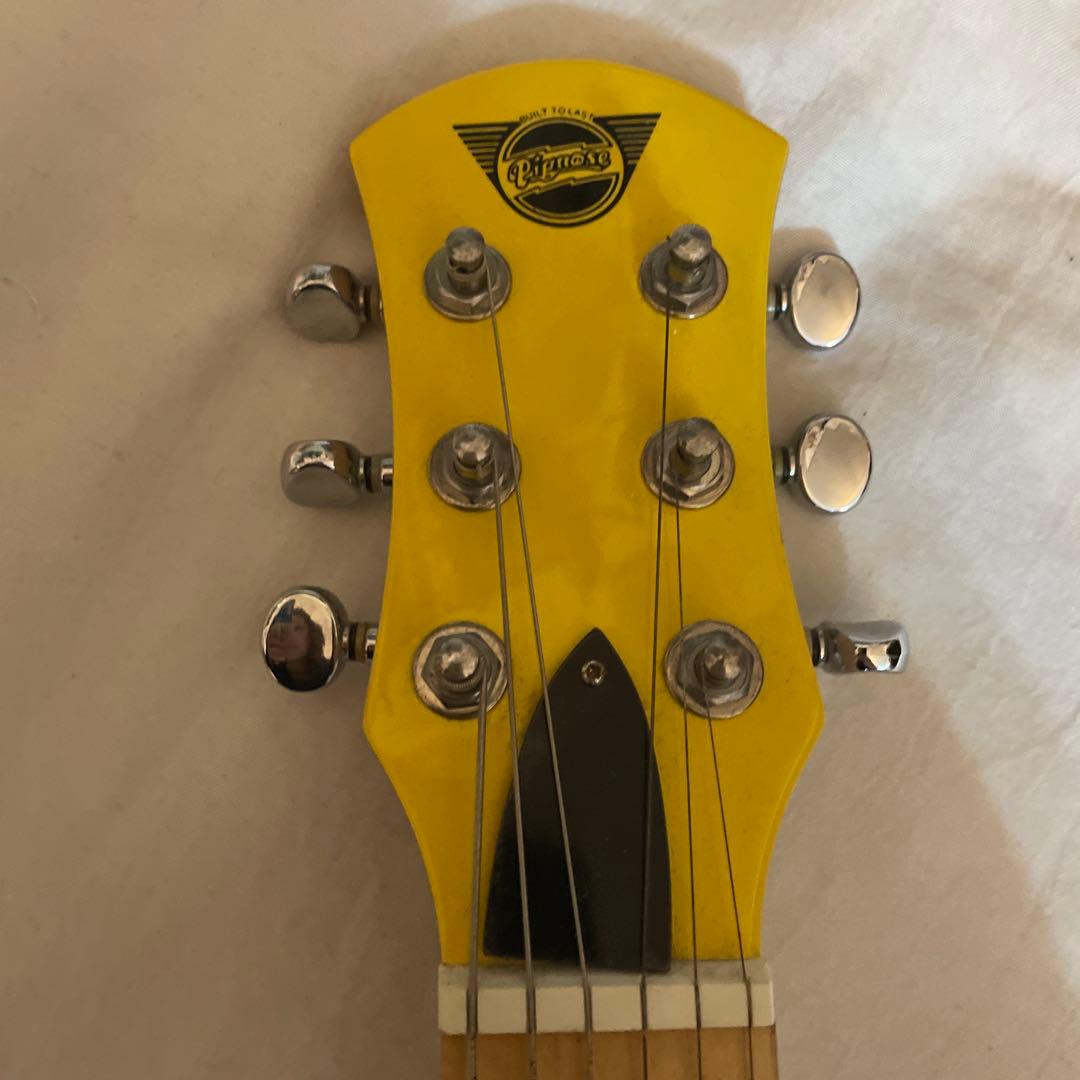 pignose イエロー　ミニエレキギター