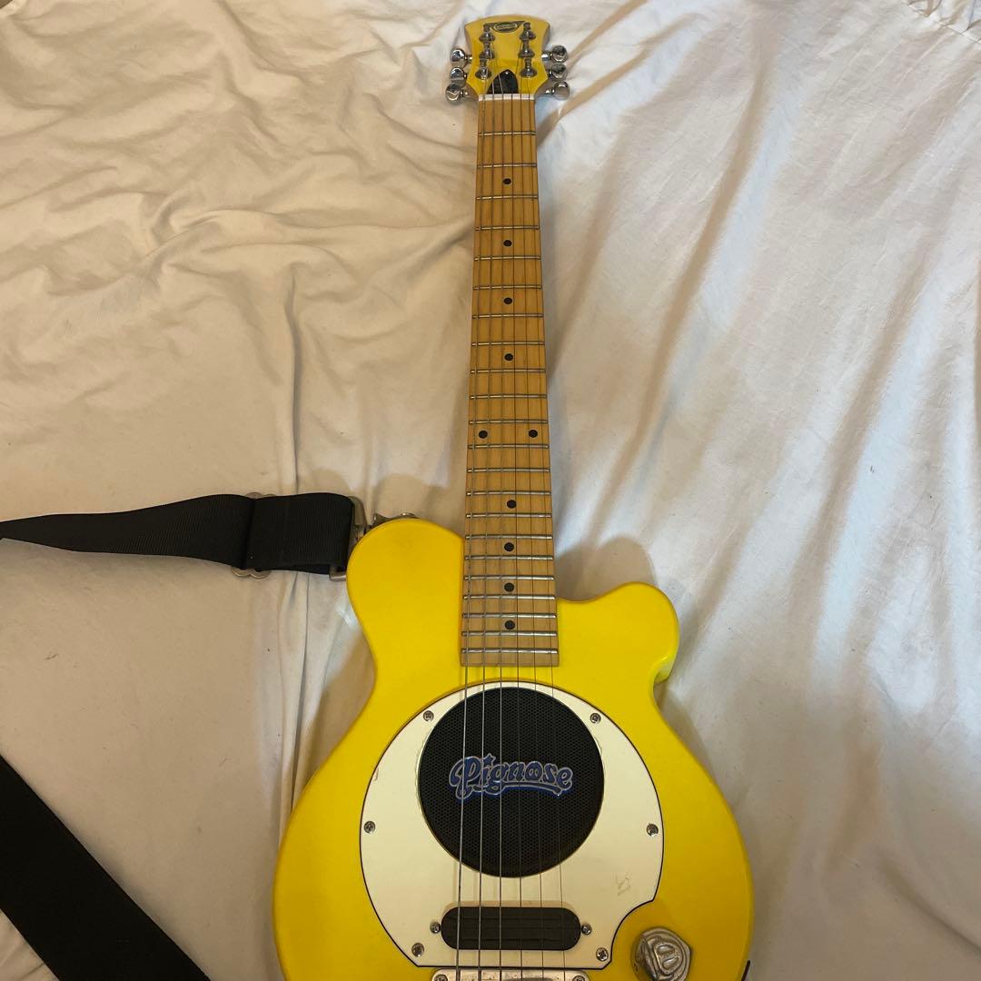 pignose イエロー　ミニエレキギター