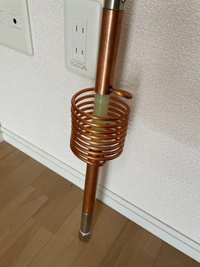 オーダー ハンドメイド21MHzアンテナ 銅製 ほぼ新品 モービルアンテナ