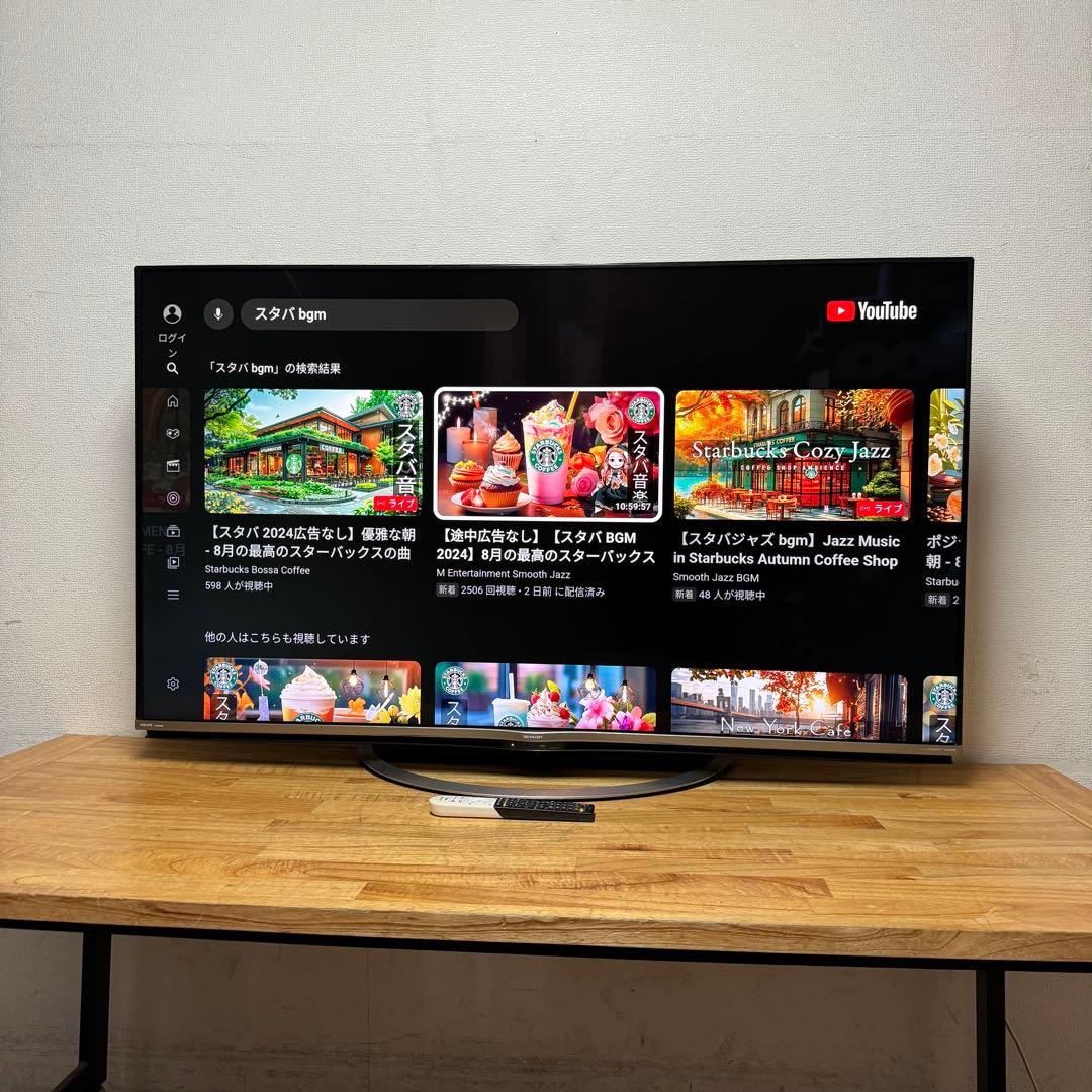 シャープ 60V型 4K 液晶テレビ Android TV 4T-C60AJ1