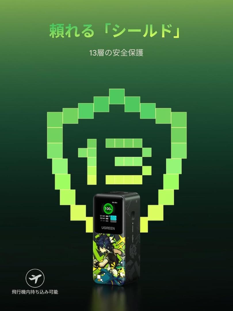 あ*な様 UGREEN Nexodeモバイルバッテリー130W20000mAh