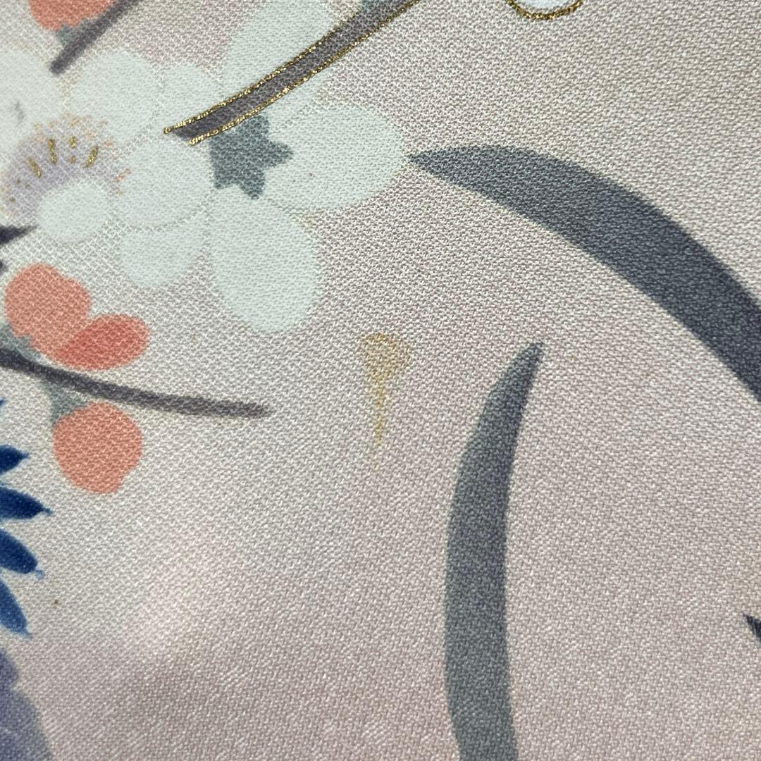 419 振袖フルセット 正絹 青 ブルー 金彩 刺繍 暈し染め