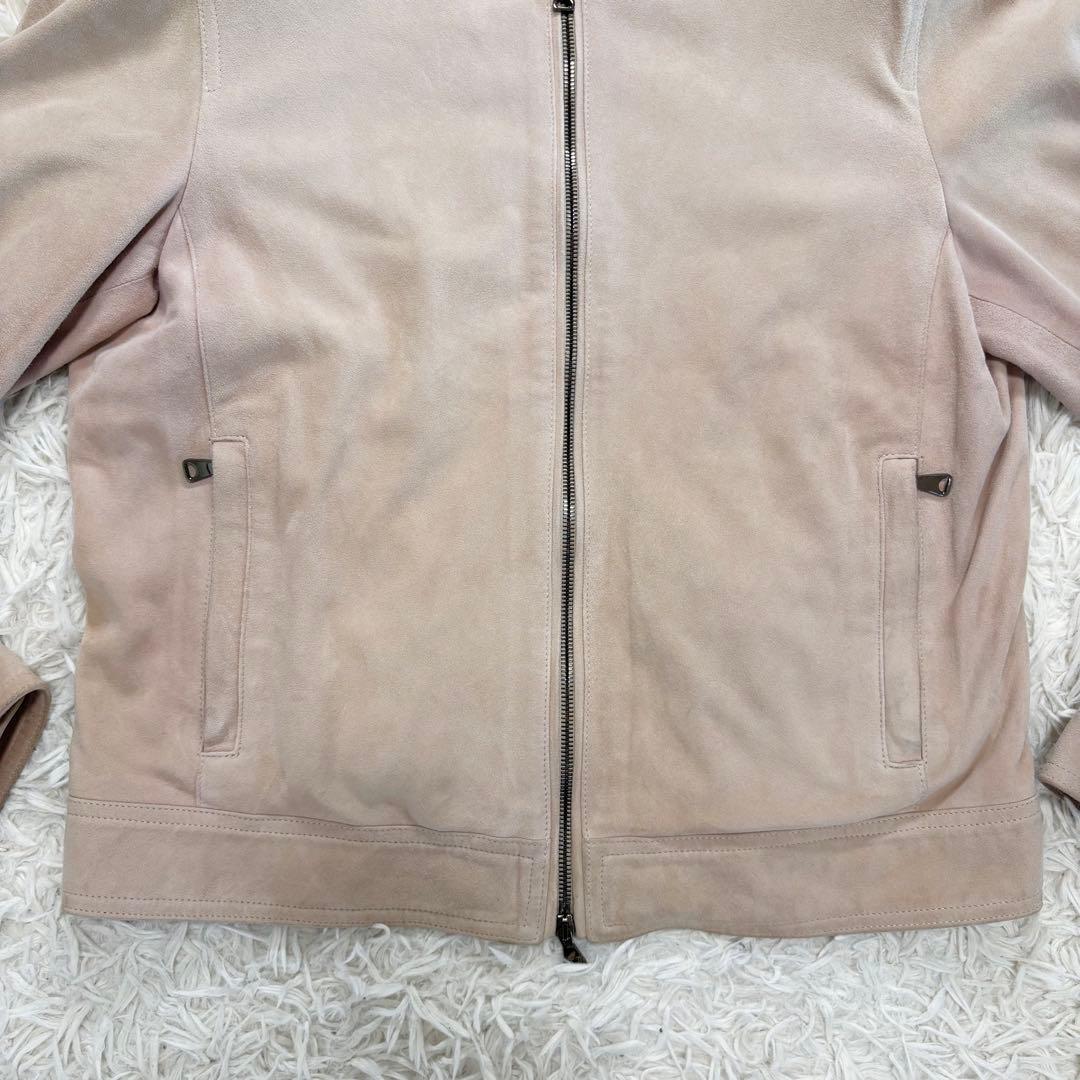 XL相当　EMMETI JURI スエードレザージャケット　シングルライダース