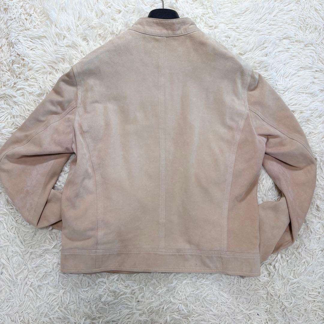 XL相当　EMMETI JURI スエードレザージャケット　シングルライダース