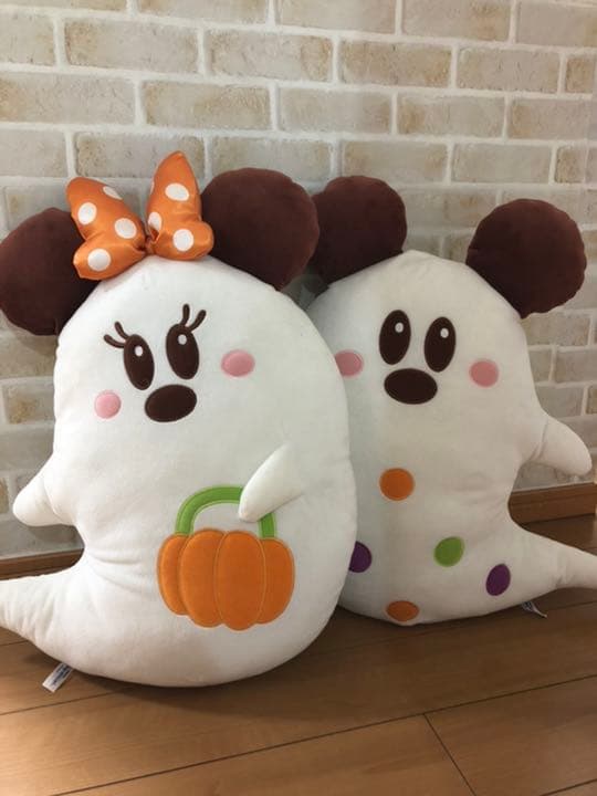 おばけミッキー&ミニーぬいぐるみクッション「アブーズ・バザール」景品【最終値引】