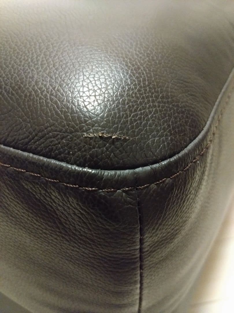 オットマン　大塚家具　革　総革張り　ダークブラウン