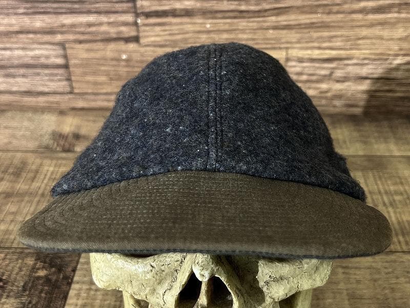 美品 キャピタル 米軍 A-3 アーミー ミリタリー キャップ ネイビーグレー