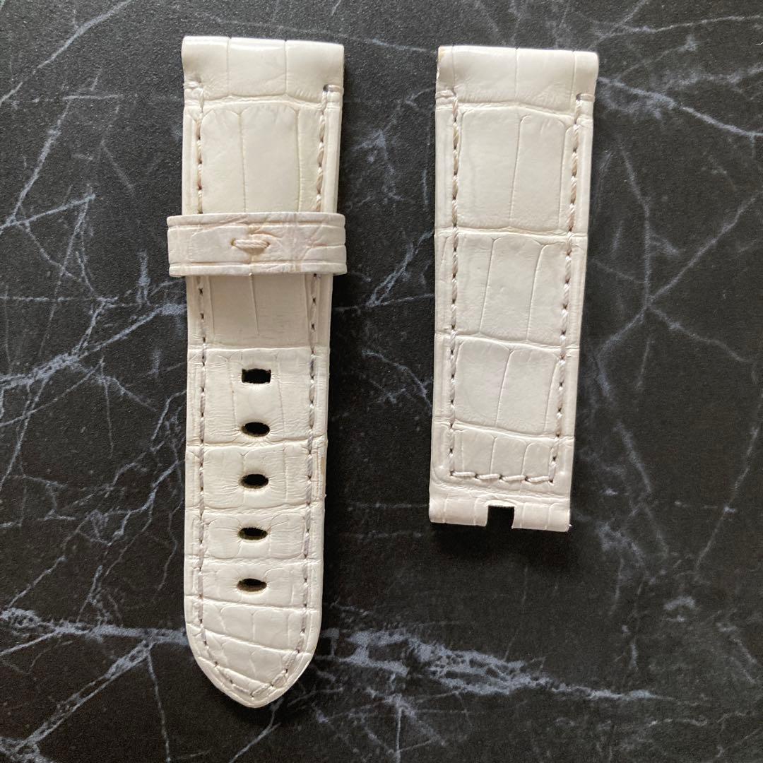 OFFICINE PANERAI レザーベルト 22mmホワイトアリゲーター