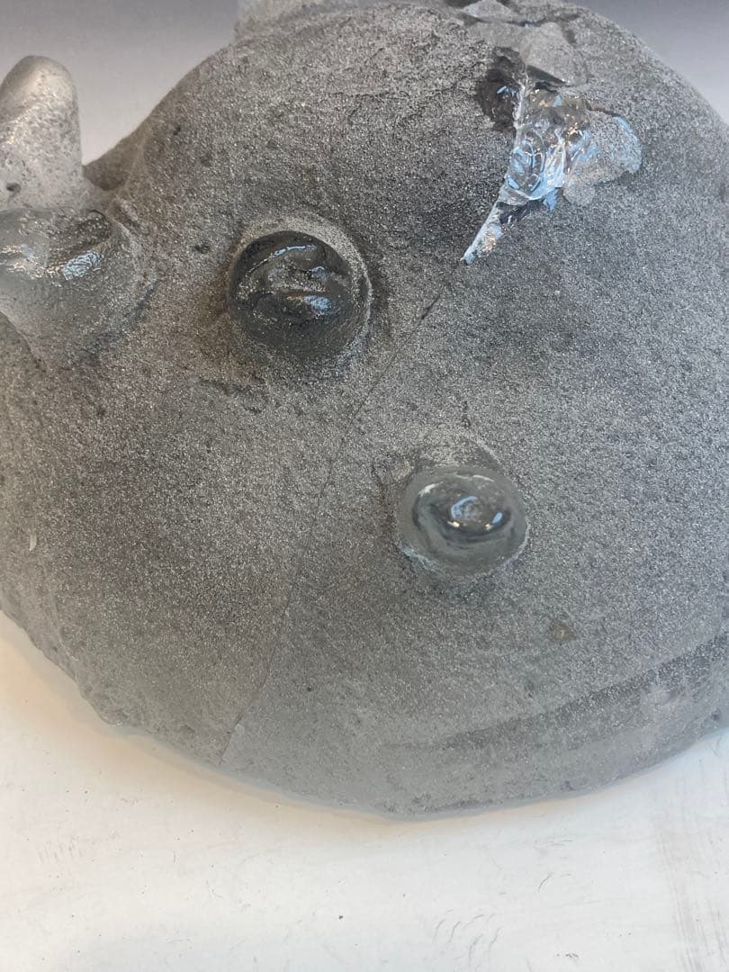 鯉江良二 作 「MASK」ガラス作品 共箱 希少作品 キズあり