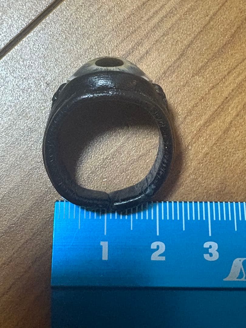 １日限定値下げ。NECROMANCE ネクロマンス　レザー義眼リング