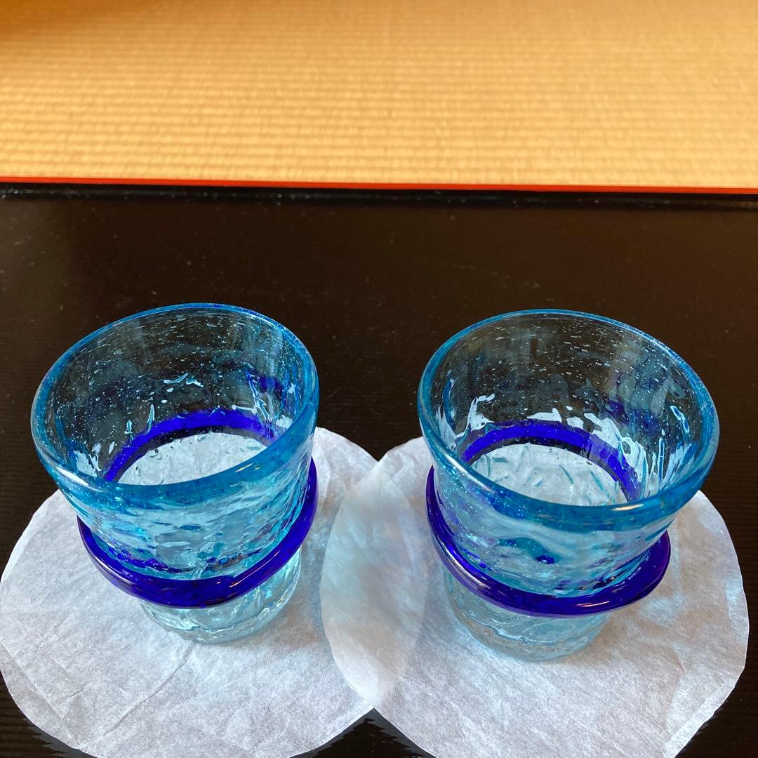 琉球ガラス　グラス二個