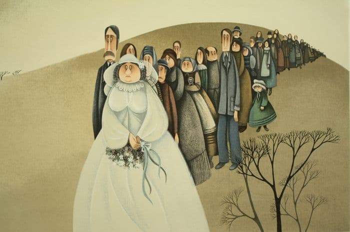 アビガイル・ヨレッシュ 「新郎新婦」 リトグラフ Avigail Yoresh