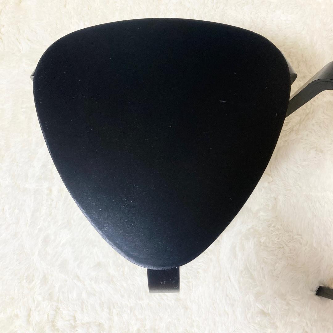 IKEA KYRRE シルレ スツール 2脚セット 木製 北欧 3本脚 三角 黒
