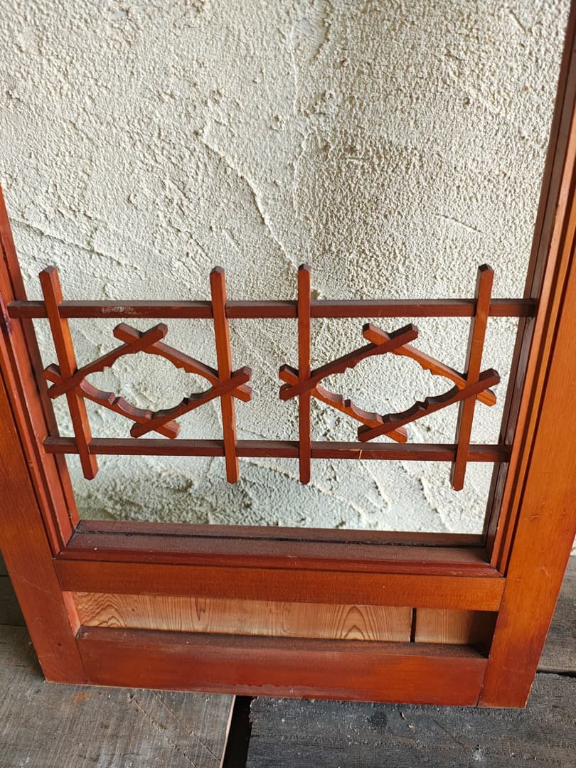 古建具　窓　引き違い窓　組み木　M0185