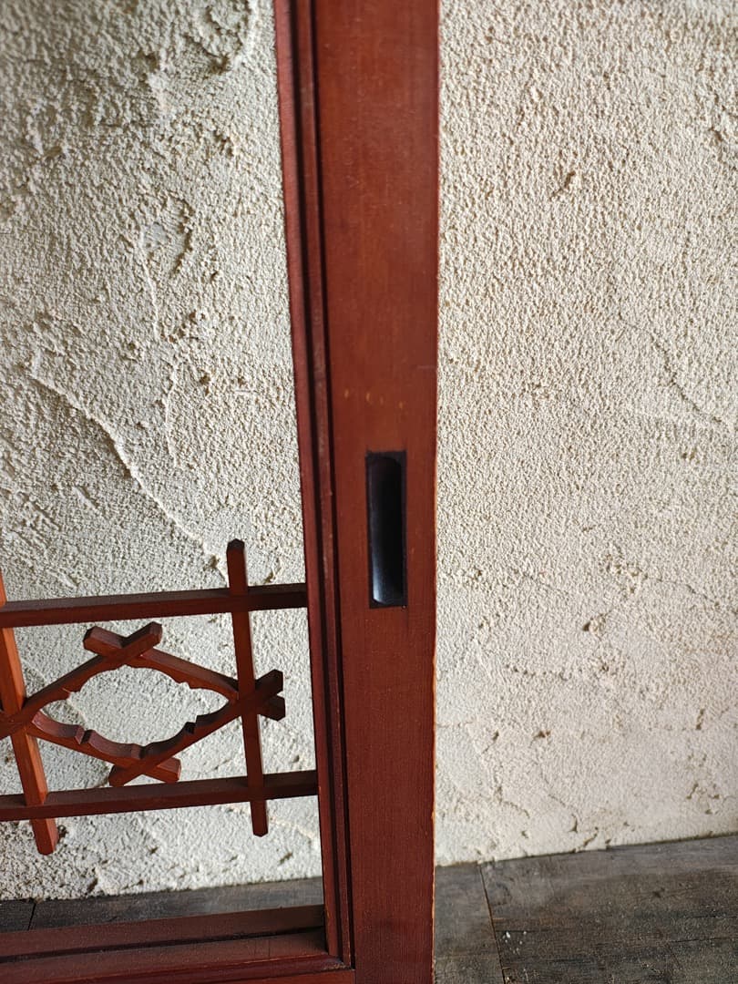 古建具　窓　引き違い窓　組み木　M0185