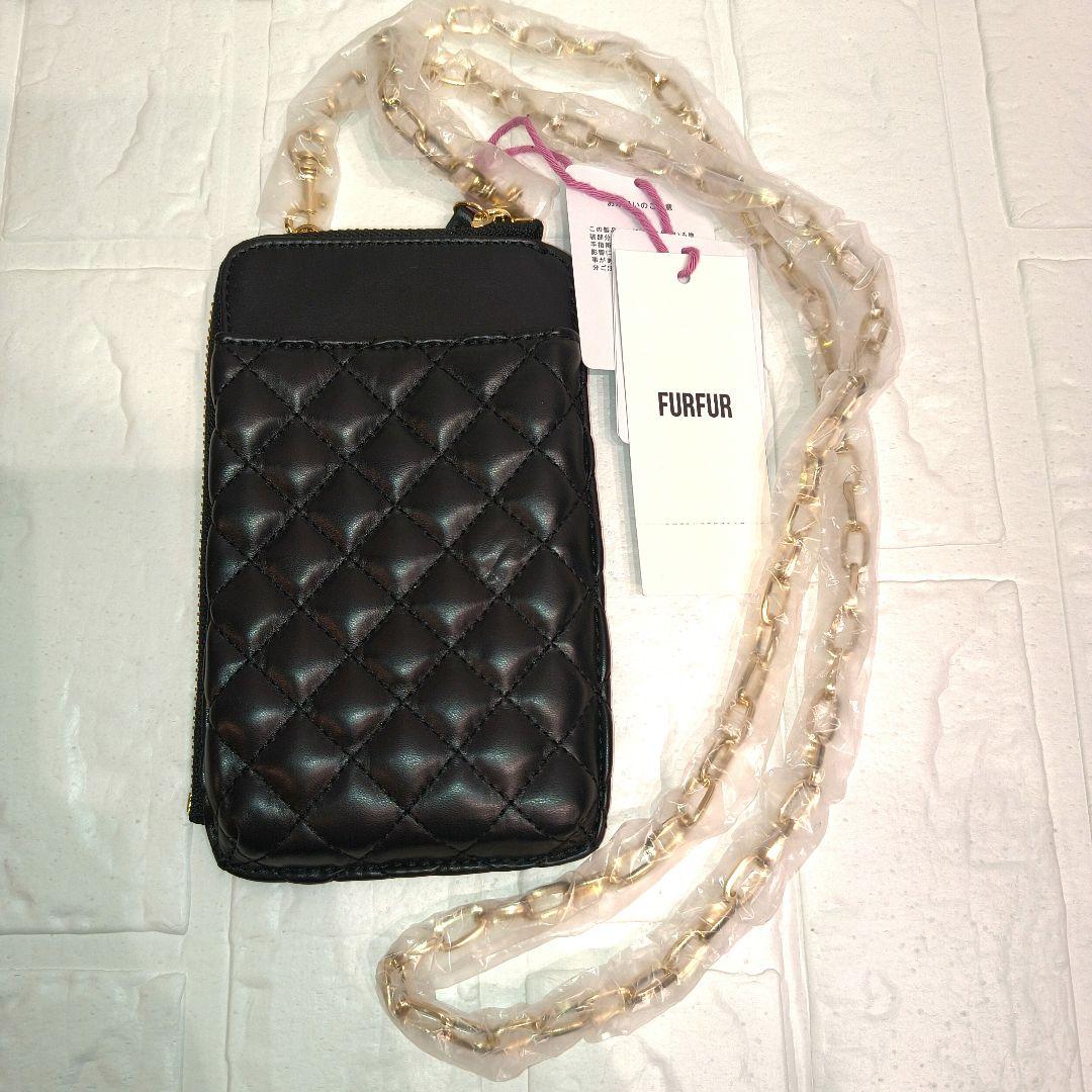 ✨新品 FURFUR キルティング3SETマルチショルダー ブラック タグ付き