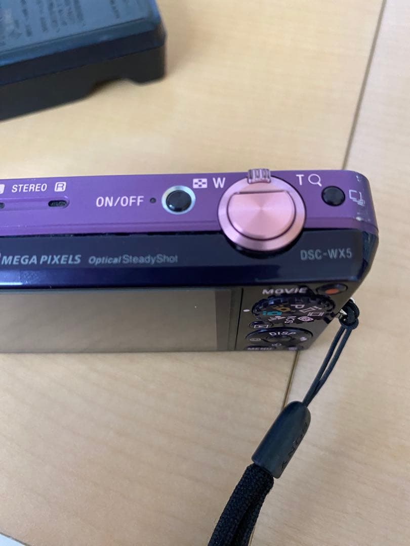 ソニー サイバーショット 紫 ピンク デジタルカメラdcs-wx5