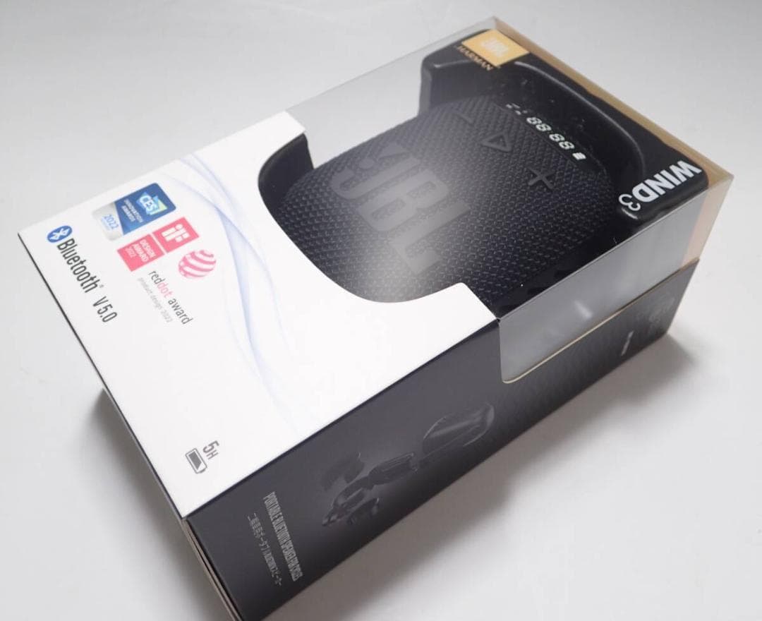 JBL WIND3 スピーカー 防水 防塵 黒 ブラック JBLWIND3JN