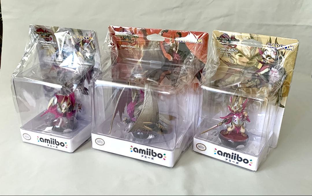 amiibo モンハン 3種セット メル・ゼナ オトモガルク オトモアイルー