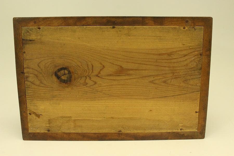 古民具 欅 四方 瓶掛 火鉢 五徳付(ZE447)