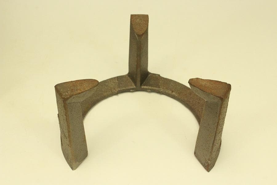 古民具 欅 四方 瓶掛 火鉢 五徳付(ZE447)