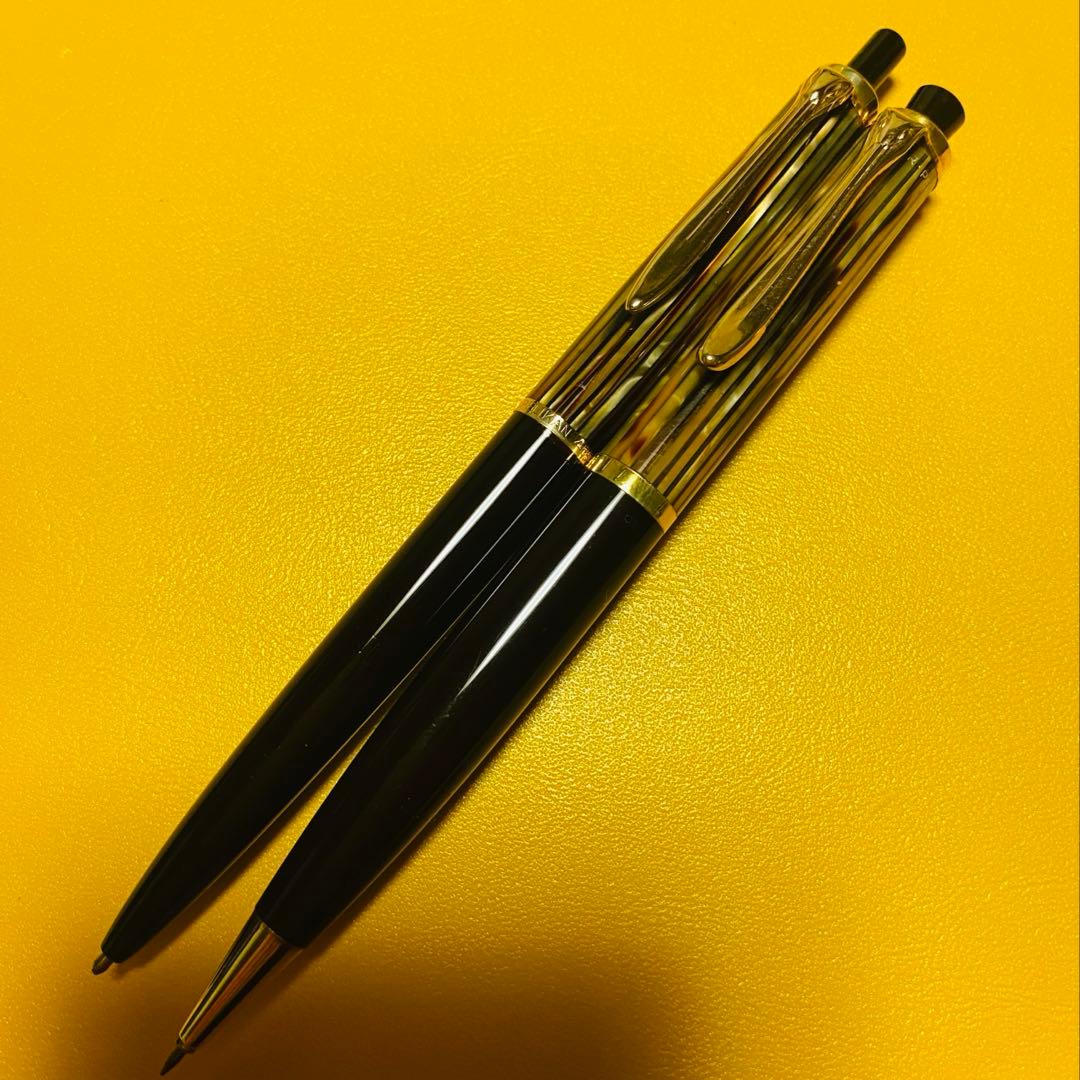 ペリカン　＃400、＃450、＃455 万年筆、ペンシル、ボールペン　茶縞