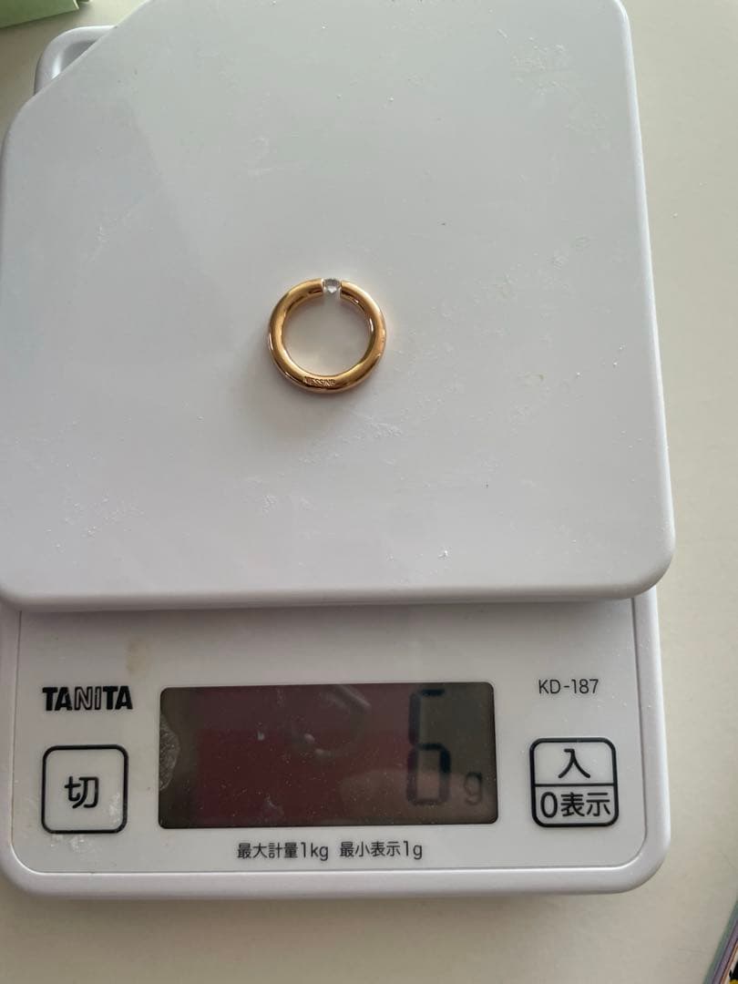 niessing 18金ゴールドリング ダイヤモンド0.20カラット