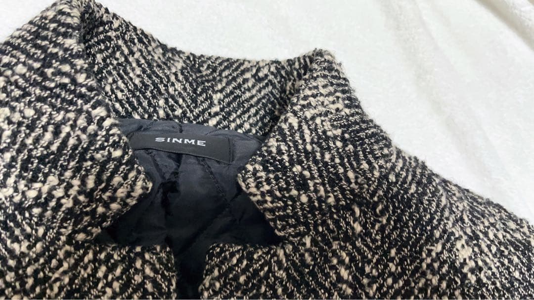 SINME パデットジャケット ウール コート