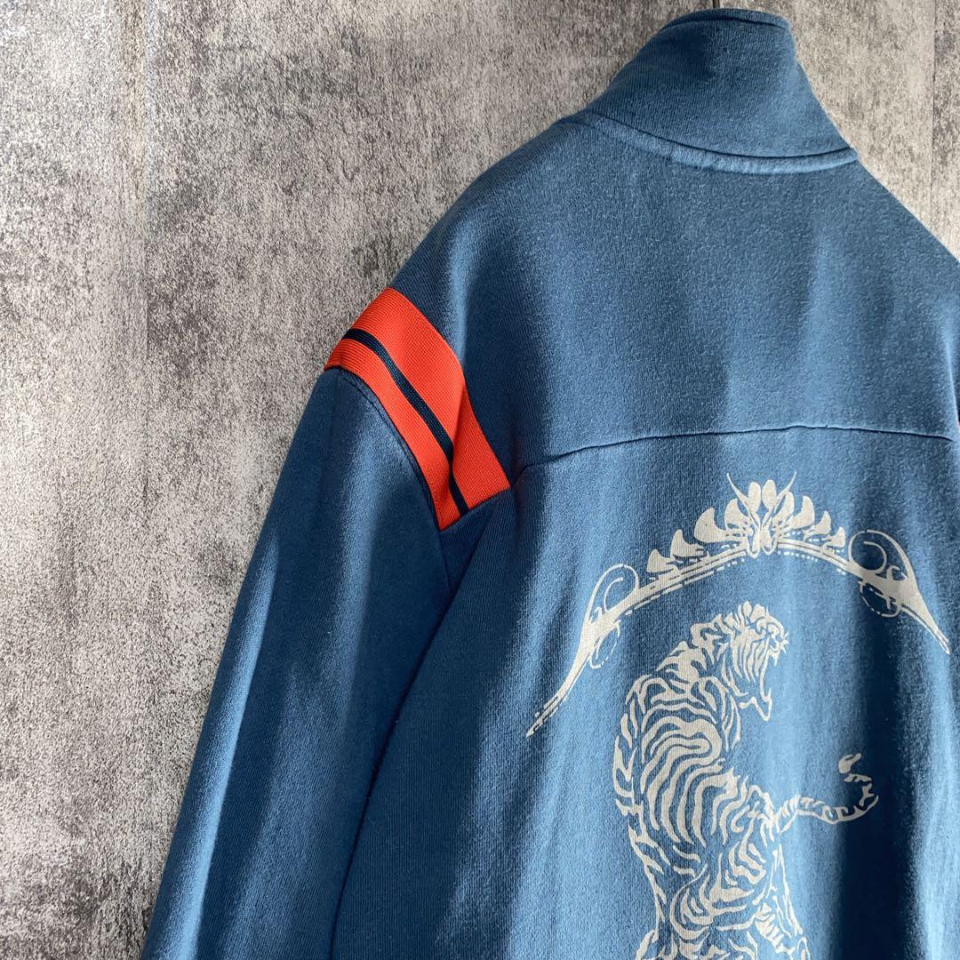 ヴィンテージ風 オニツカタイガー　1949 刺繍ロゴ ジャケット　背面虎　M