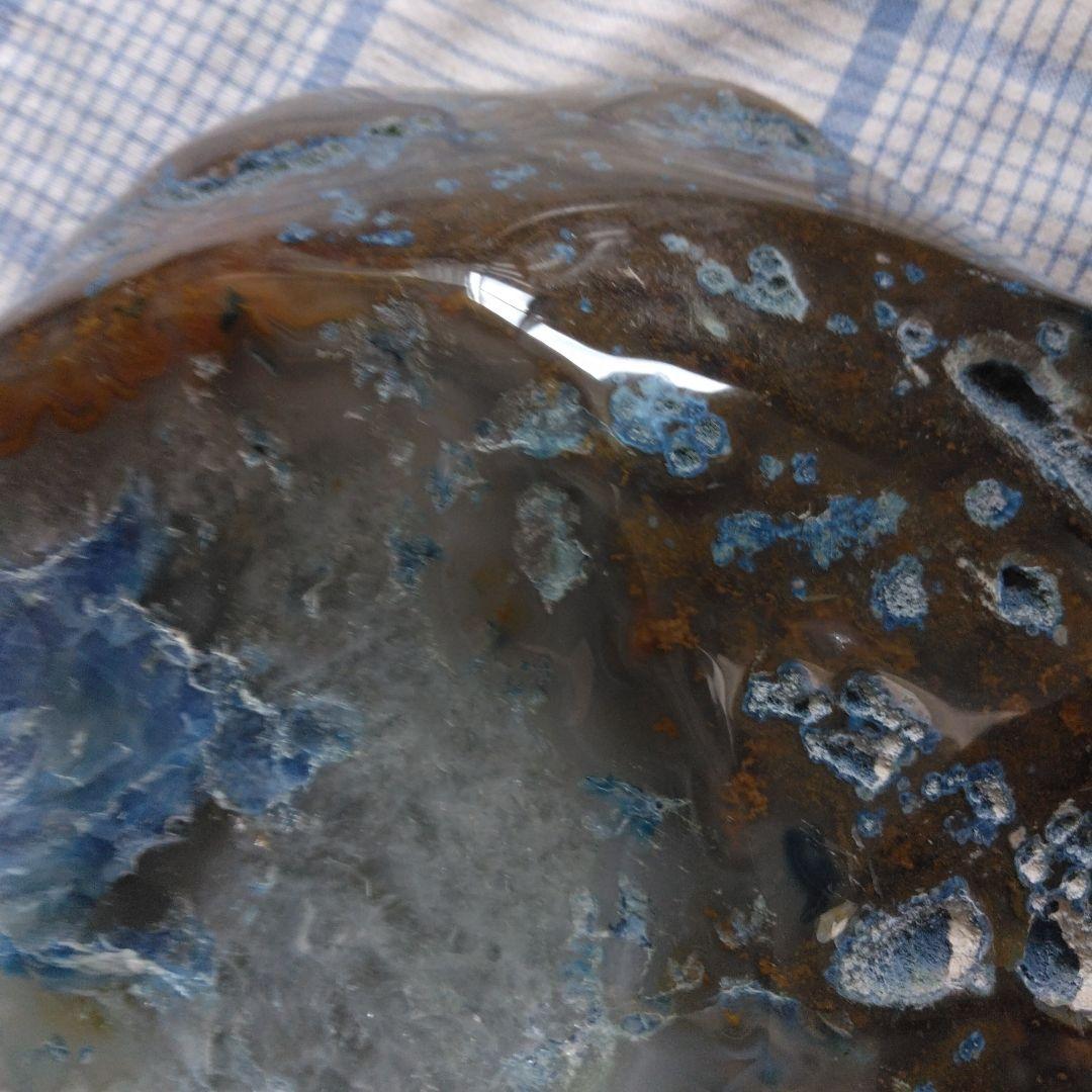 青瑪瑙ドーム、原石、ジオード、開運、縁起物、観賞石、パワーストーン、厄除け、石