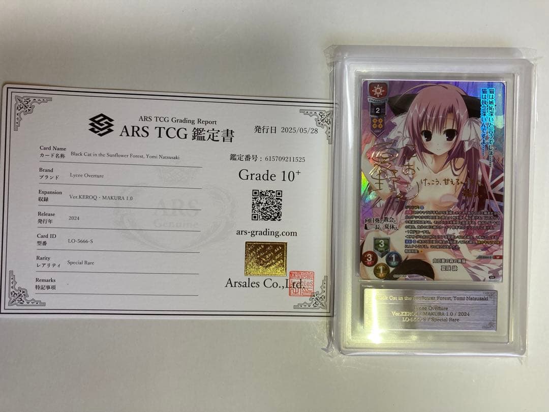 lycee　ケロQ　枕　向日葵の森の黒猫　夏咲詠　SP　サイン　ARS10+