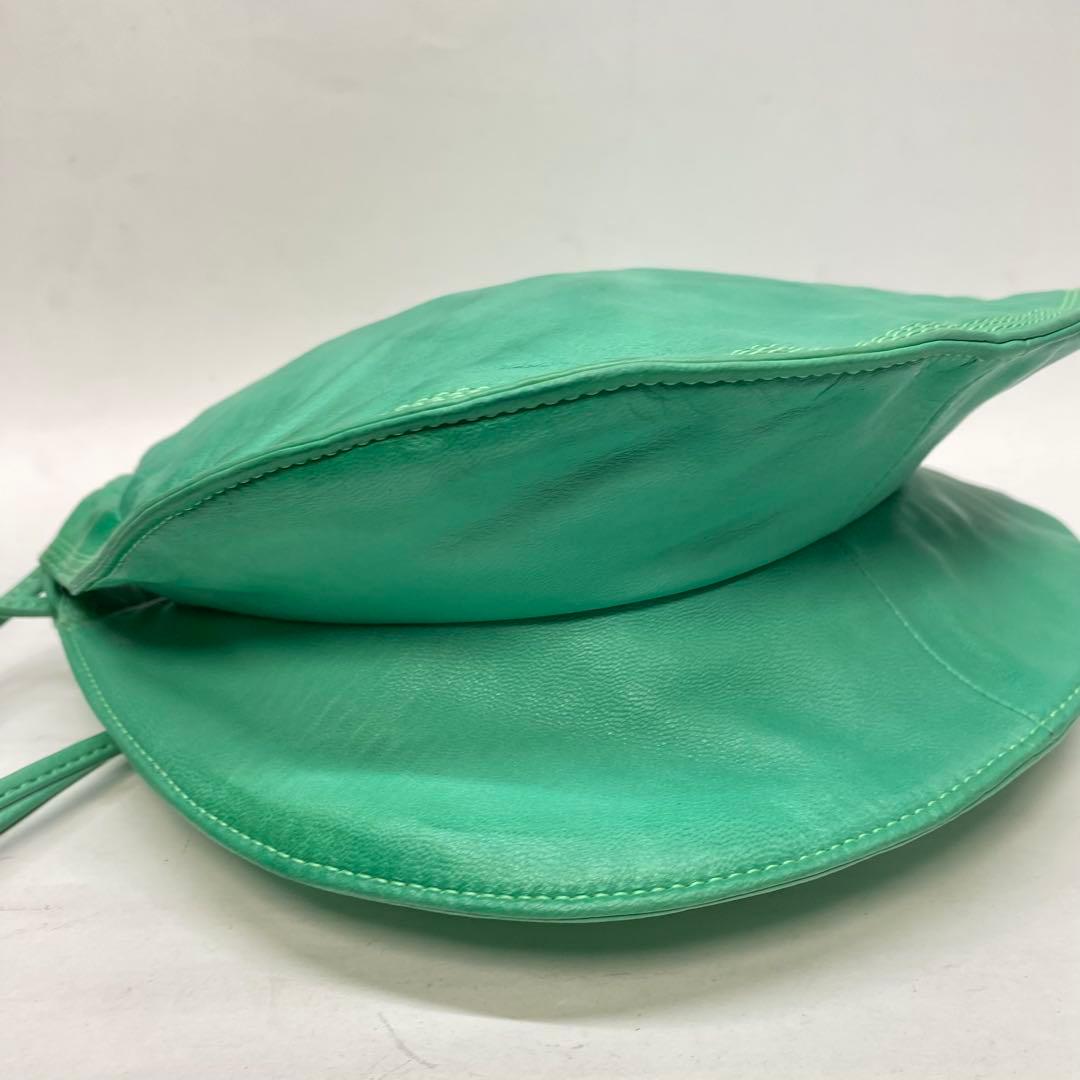 【希少カラー】ロエベ ショルダーバッグ ミントグリーン ナッパレザー アナグラム