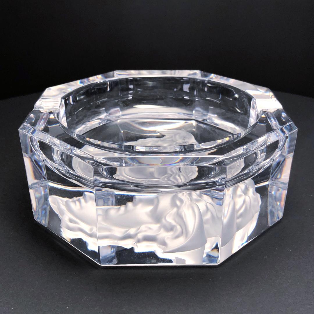 【美品・箱付】ヴェルサーチ × ローゼンタール／クリスタル アッシュトレイ 灰皿