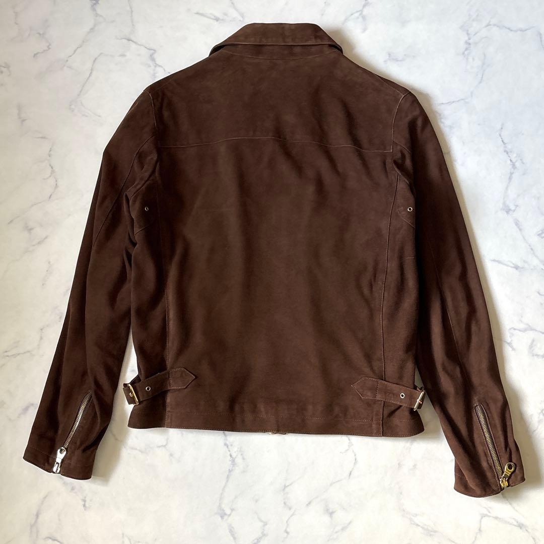 極美品！！【CINQUANTA】シングルライダースジャケット　48 ダブルジップ