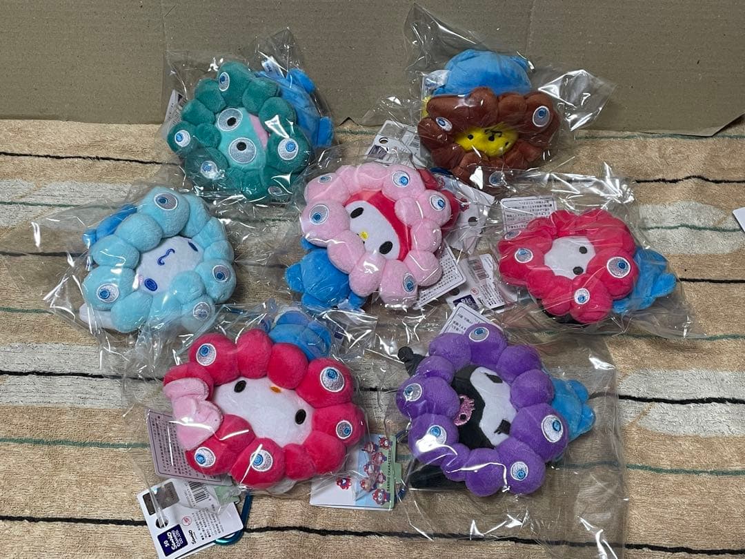 大阪・関西万博 カラビナ付きミャクミャクなりきりぬいぐるみBC 7種コンプリート