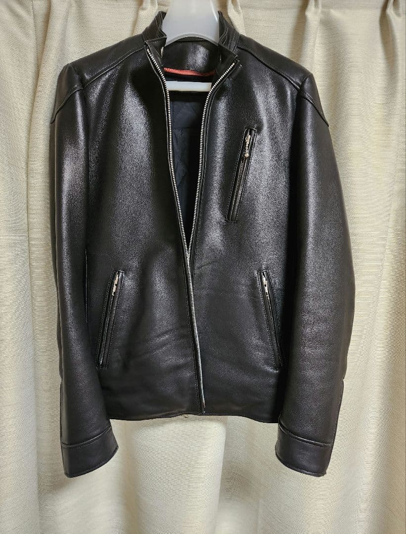 バッファーローボブスSサイズ 黒レザーシングルライダース！ダウンライナー付き！