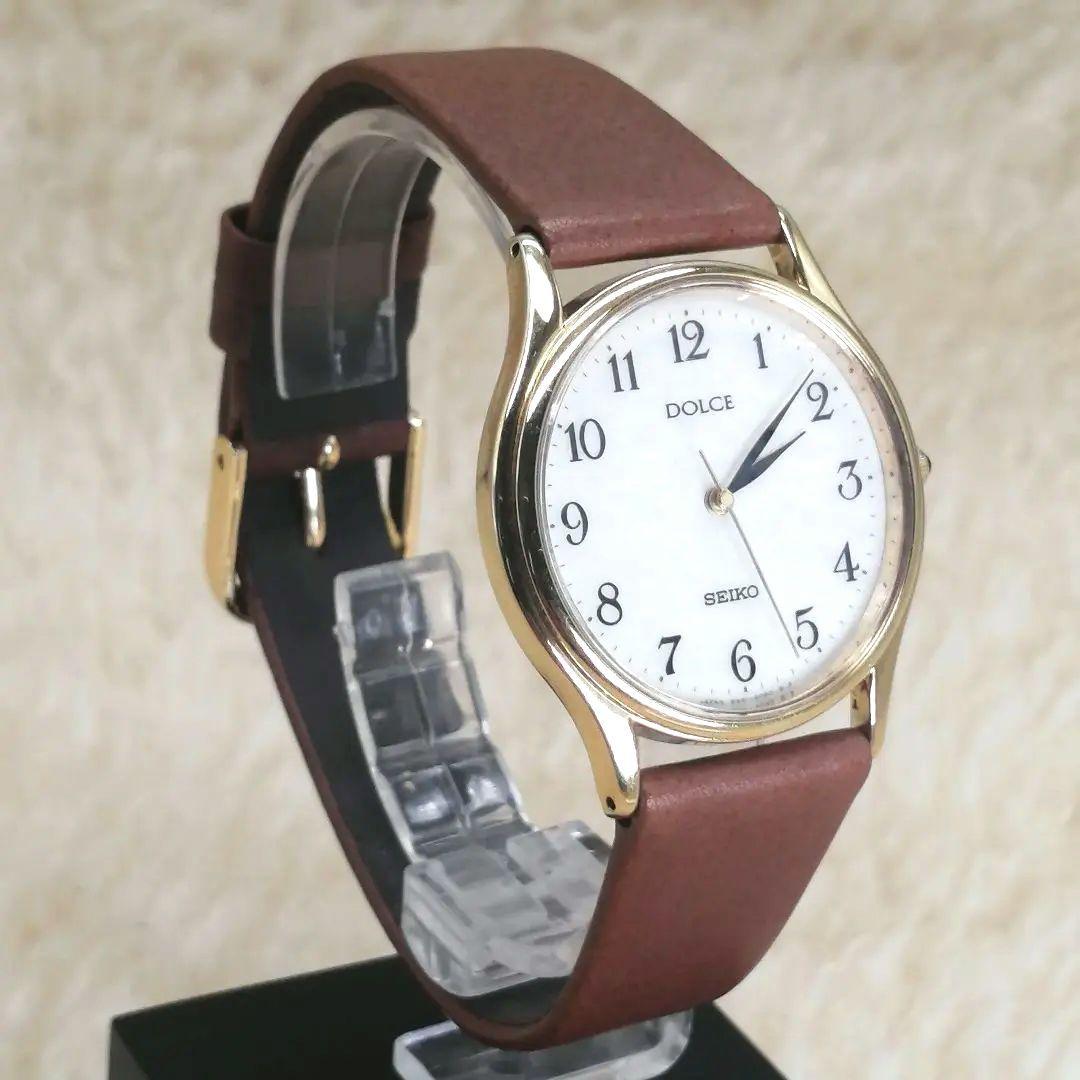 【美品】SEIKO DOLCE 8N41-6060 クォーツ腕時計