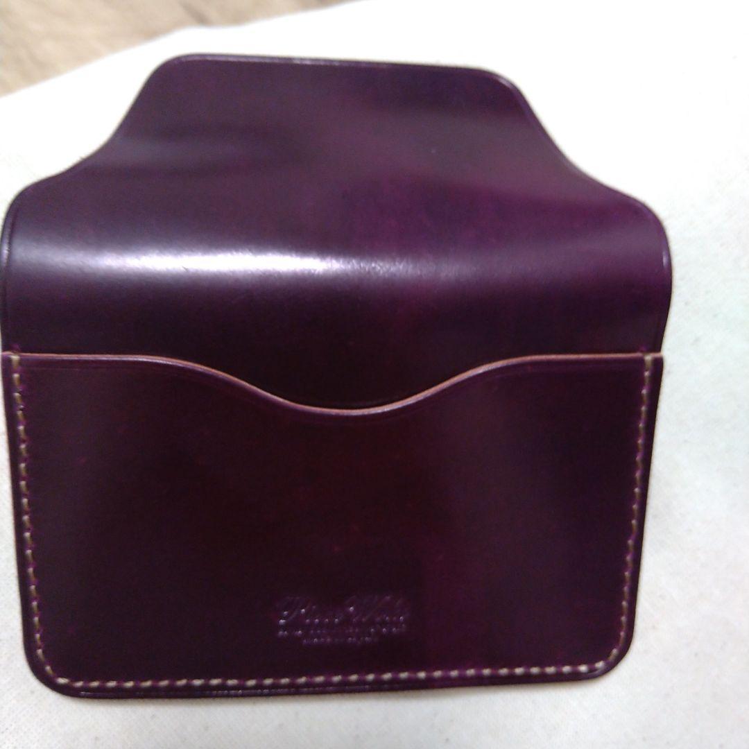 【新品未使用】シェルコードバン　ウルトラバイオレット　カードケース