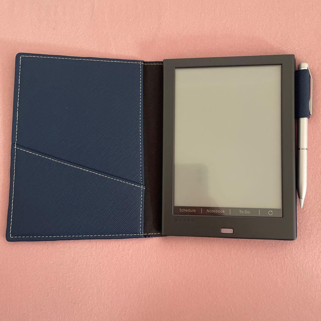 電子ノートカバー 黒 ペン付き