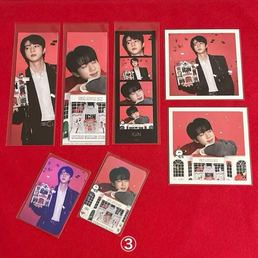 BTS ロングステッカー・ブックマーク・ホログラム両面フォトカード等♡Jin