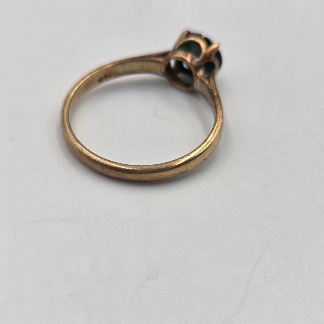 シ*9様 18金 色石リング 18k エメラルド ? アクセサリー