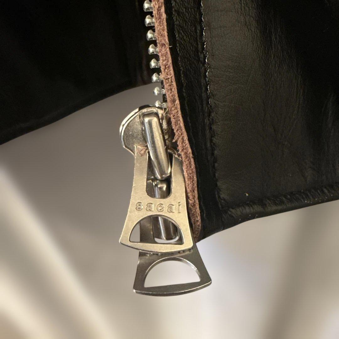 25ss Sacai サカイ レザージャケット SIZE:3