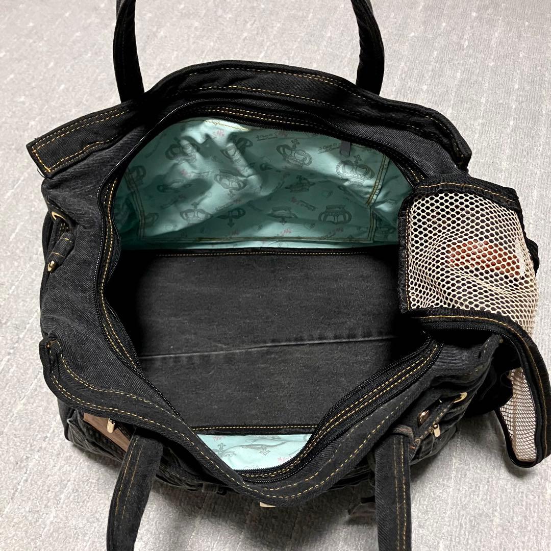 ルシアンエサヨ［リデューグレース］デニム　トートバッグ　犬、猫　2way