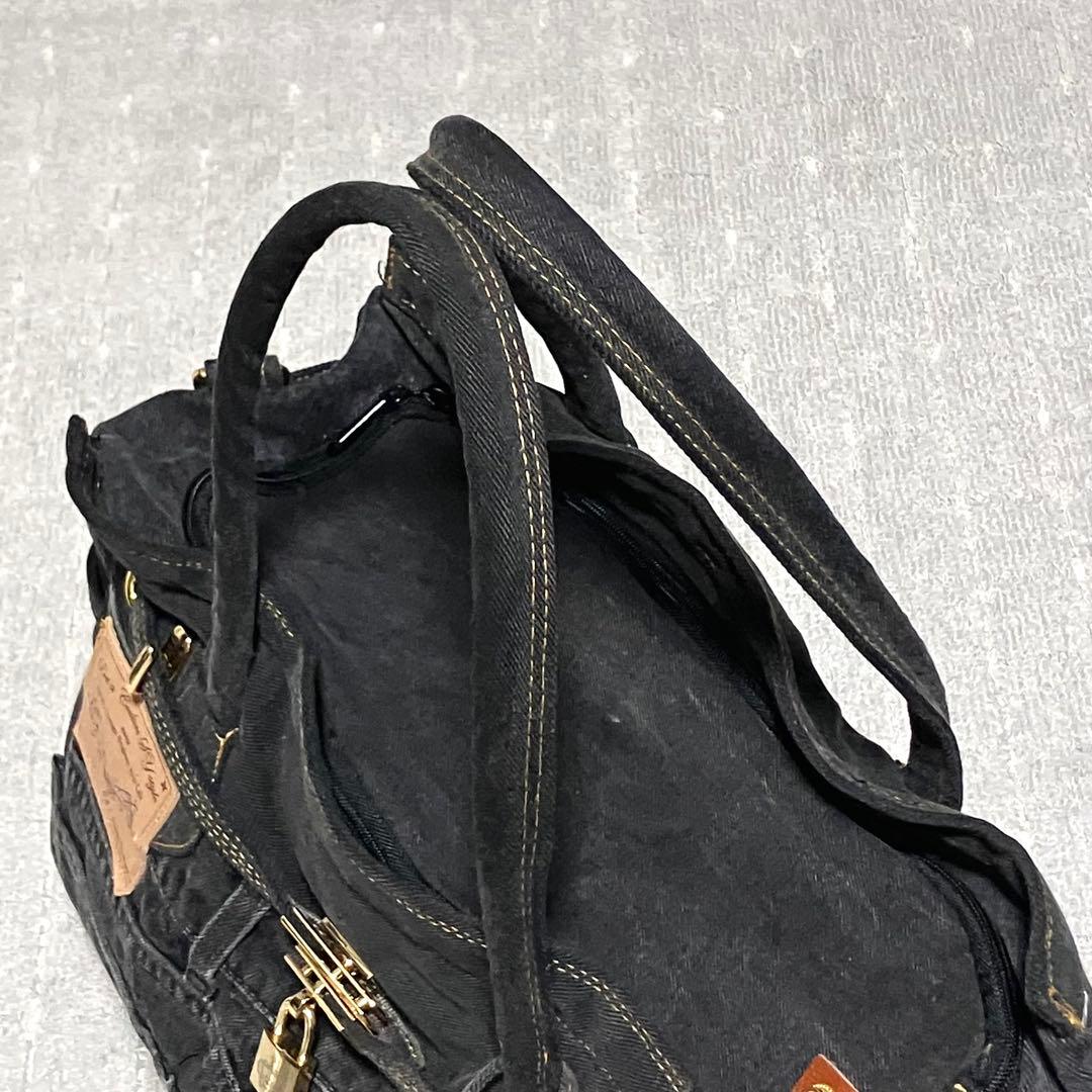 ルシアンエサヨ［リデューグレース］デニム　トートバッグ　犬、猫　2way