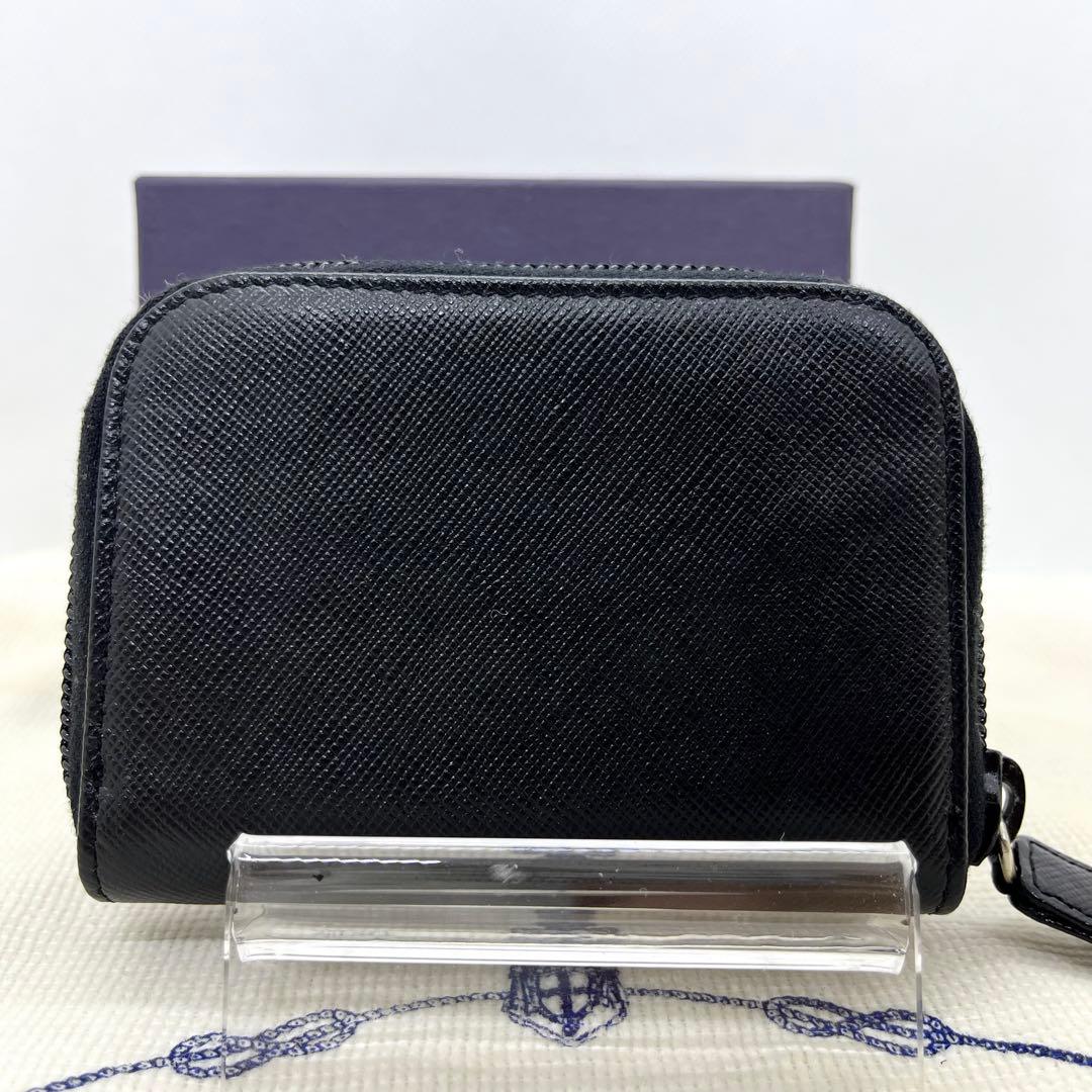 極美品/箱・ギャラ付き✨プラダ ケース 三角ロゴ サフィアーノレザー