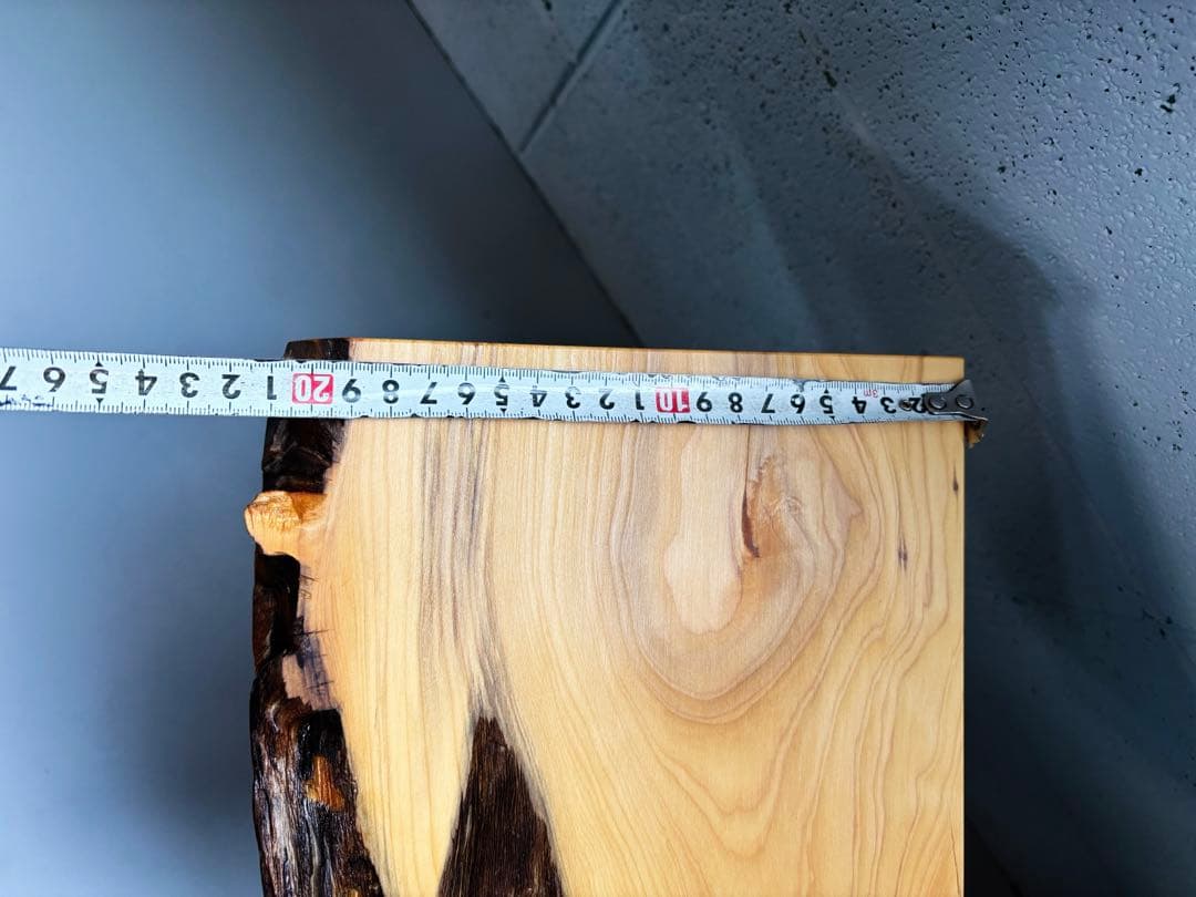 榧サイドテーブル一枚板無垢材自然木コーヒーテーブルナイトテーブル植物置き台盆栽