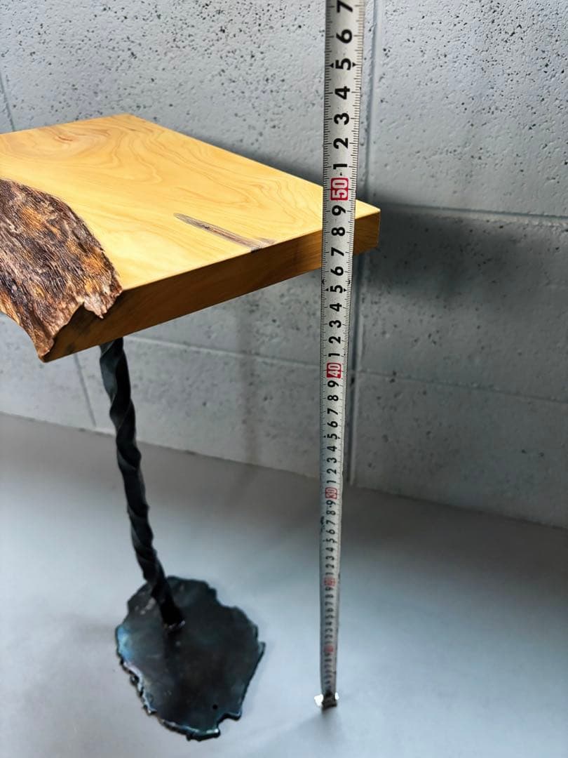 榧サイドテーブル一枚板無垢材自然木コーヒーテーブルナイトテーブル植物置き台盆栽